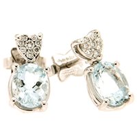 Orecchini Recarlo Donna in Oro bianco Acquamarina E760V001/AQ - E760V001/AQ